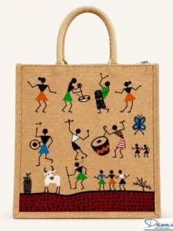 Warli Print Jute Return Gift Bags | Perfect for Every Celebration
