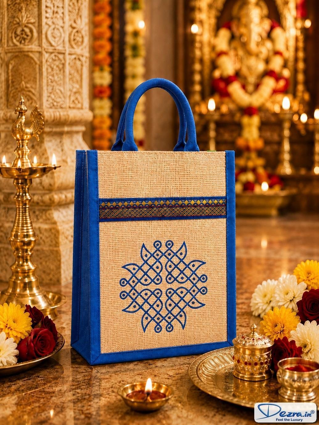Traditional Kolam Jute Return Gift Bags | Perfect for Every Functions - Image 5
