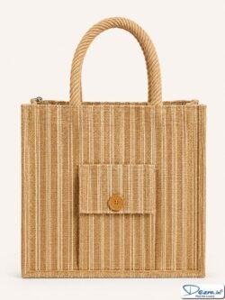Premium Striped Jute Return Gift Bags with Pocket & Zipper | Eco-Friendly Custom Bags for All Events & Functions