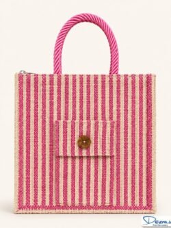 Premium Striped Jute Return Gift Bags with Pocket & Zipper | Eco-Friendly Custom Bags for All Events & Functions