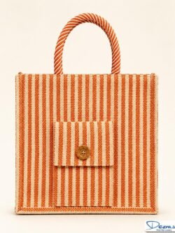 Premium Striped Jute Return Gift Bags with Pocket & Zipper | Eco-Friendly Custom Bags for All Events & Functions